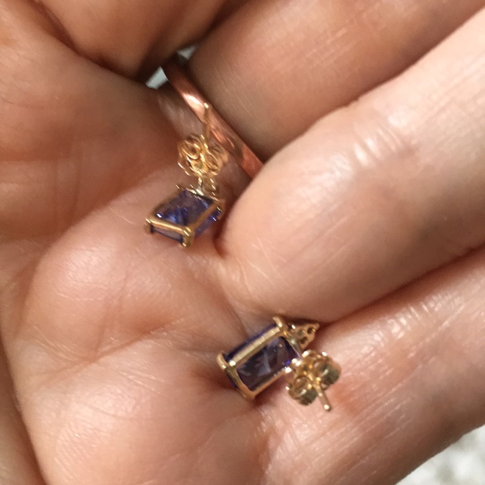 ❤️❤️❤️❤️‍🩹3.12 CARAT LAB TANZANITE 10K SOLID GOLD OCTAGON ❤️❤️❤️ - Picture 5 of 6
